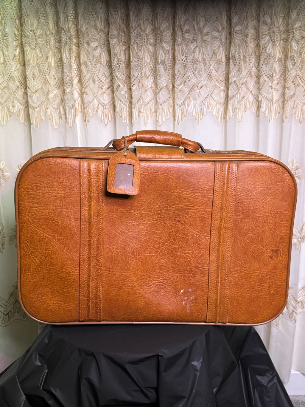 Vintage World Traveler English Style Leather Case Carry On Luggage Suitcase EUC